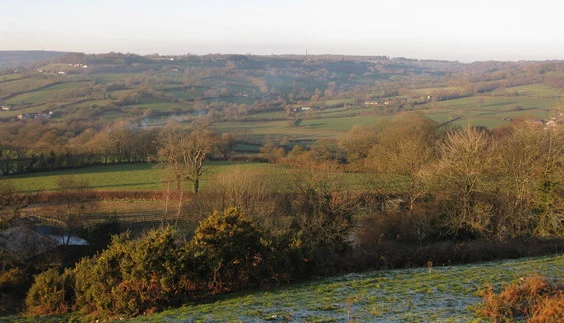 Coombe Hill and the Ashculm valley from Ridgewood