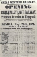 The first passenger timetable