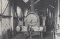 1384 in later years, on shed at Clevedon; Weston, Clevedon & Portishead Railway